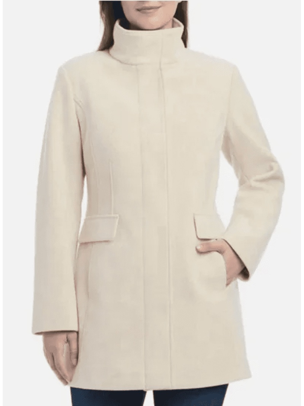 NWT Vince Camuto Women's Full Zip Jacket, Cream, L